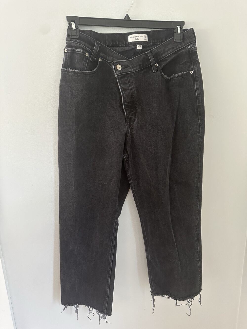 Abercrombie & Fitch Jeans Women 30/10 Curve Dad High Rise Black Denim Capsule